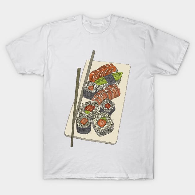 Sushi T-Shirt by Valentina Harper